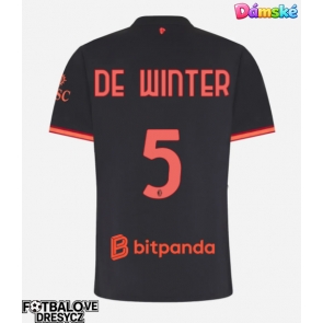 AC Milan Koni De Winter #5 Dámské Alternativní Dres 2026-27 Krátký Rukáv AC Milan Koni De Winter #5 Dámské Alternativní Dres 2026-27 Krátký Rukáv